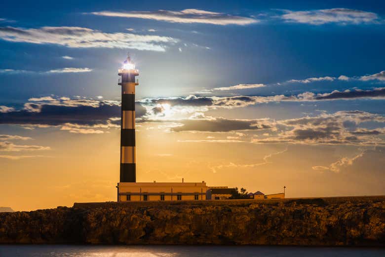 Coucher de soleil sur le phare de Cap d’Artrutx