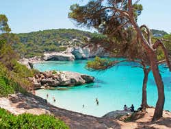 Vue panoramique de Cala Mitjana