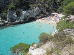 Cala Turquet vue du haut